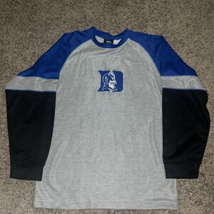 Starter Duke Blue Devils Blue Long Sleeve Shirt Kids Size 18-20 XL Vintage Rare.